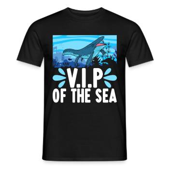 Mosasaurus Dinosaur - Men's T-Shirt - black - Front - AI Model Male 178 light (178cm)