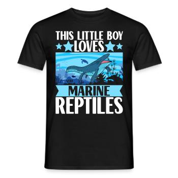 Mosasaurus Dinosaurier - Männer T-Shirt - Schwarz - Vorne - AI Model Male 178 light (178cm)
