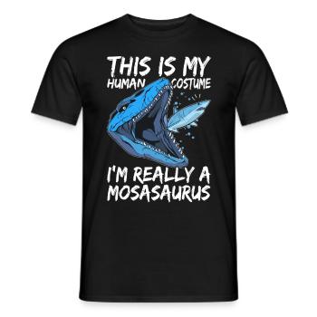 Mosasaurus Dinosaurier - Männer T-Shirt - Schwarz - Vorne - AI Model Male 178 light (178cm)