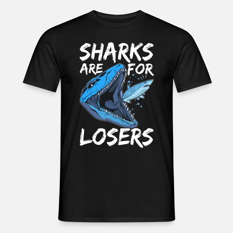 Mosasaurus Dinosaurier - Männer T-Shirt - Schwarz