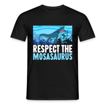 Mosasaurus Dinosaurier - Männer T-Shirt - Schwarz - Vorne - AI Model Male 178 light (178cm)