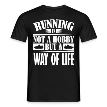 Chaussures de course Courses de course - T-shirt homme - noir - Devant - AI Model Male 178 light (178cm)