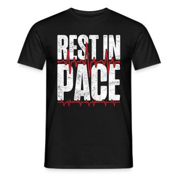 Herztransplantation Rest In Pace - Männer T-Shirt - Schwarz - Vorne - AI Model Male 178 light (178cm)