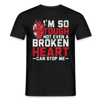Heart surgery for convalescent heart transplant - Men's T-Shirt - black - Front - AI Model Male 178 light (178cm)