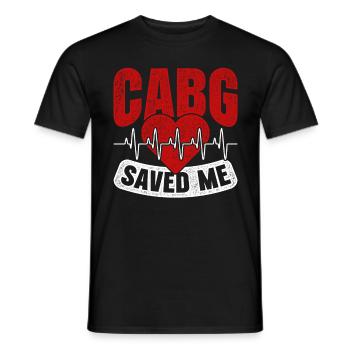 Heart surgery for convalescent heart transplant - Men's T-Shirt - black - Front - AI Model Male 178 light (178cm)