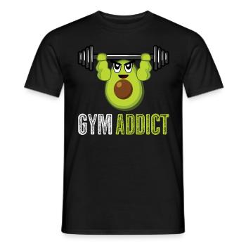 Bodybuilder Gym Fitness Strongman - T-shirt homme - noir - Devant - AI Model Male 178 light (178cm)