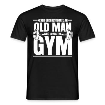 Fitness Strongman Bodybuilder Gym - T-shirt homme - noir - Devant - AI Model Male 178 light (178cm)