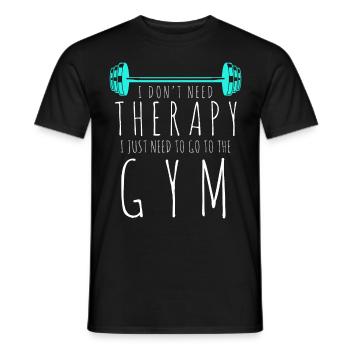 Fitness Sport Gym Entraînement Musculation - T-shirt homme - noir - Devant - AI Model Male 178 light (178cm)