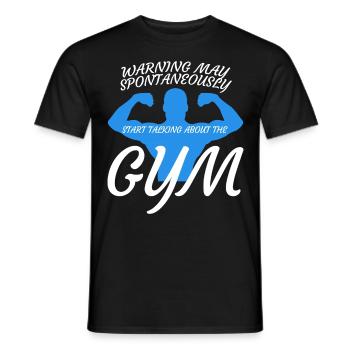 Gym Workout Musculation Fitness Sport - T-shirt homme - noir - Devant - AI Model Male 178 light (178cm)