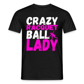 Racquetball Racquetball Player - Men's T-Shirt - black - Front - AI Model Male 178 light (178cm)