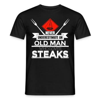 Grillen Grillmeister Barbecue Schwenken - Männer T-Shirt - Schwarz - Vorne - AI Model Male 178 light (178cm)
