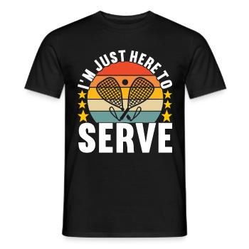 Racquetball Racquetball Player - Men's T-Shirt - black - Front - AI Model Male 178 light (178cm)