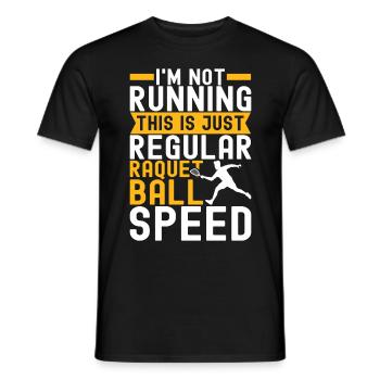 Racquetball Racquetball Player - Men's T-Shirt - black - Front - AI Model Male 178 light (178cm)