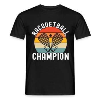 Racquetball Racquetball Player - Men's T-Shirt - black - Front - AI Model Male 178 light (178cm)