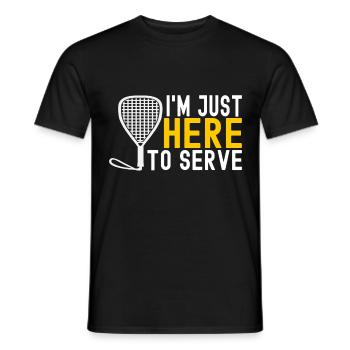 Racquetball Racquetball Player - Men's T-Shirt - black - Front - AI Model Male 178 light (178cm)