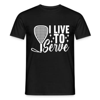 Racquetball Racquetball Player - Men's T-Shirt - black - Front - AI Model Male 178 light (178cm)