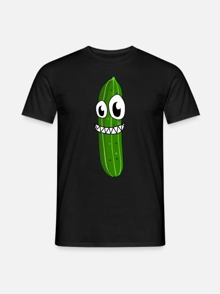 Gurken verrückte Gurke - Männer T-Shirt - Schwarz