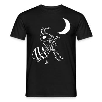 Fourmis et fourmis lunaires - T-shirt homme - noir - Devant - AI Model Male 178 light (178cm)