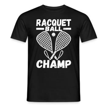 Racquetball Racquetball Player - Men's T-Shirt - black - Front - AI Model Male 178 light (178cm)