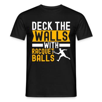 Racquetball Racquetball Player - Men's T-Shirt - black - Front - AI Model Male 178 light (178cm)