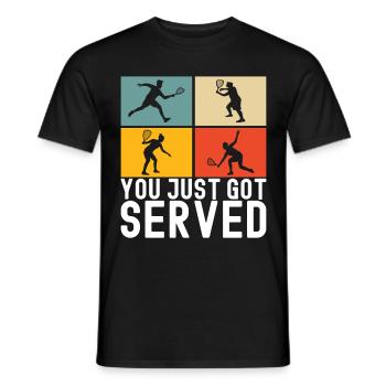 Racquetball Racquetball Player - Men's T-Shirt - black - Front - AI Model Male 178 light (178cm)