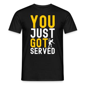 Racquetball Racquetball Player - Men's T-Shirt - black - Front - AI Model Male 178 light (178cm)