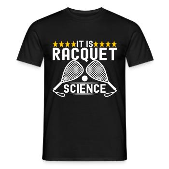 Racquetball Racquetball Player - Men's T-Shirt - black - Front - AI Model Male 178 light (178cm)
