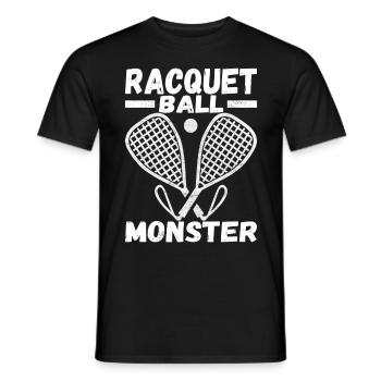 Racquetball Racquetball Player - Men's T-Shirt - black - Front - AI Model Male 178 light (178cm)