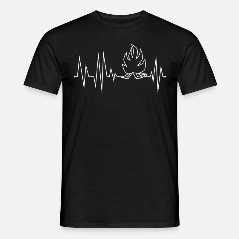 Campfire Fire pit Fire bowl - Men's T-shirt - black