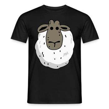 Sheep Sheep Funny Sheep - Men's T-Shirt - black - Front - AI Model Male 178 light (178cm)