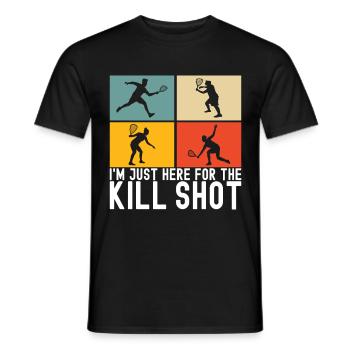 Racquetball Racquetball Player - Men's T-Shirt - black - Front - AI Model Male 178 light (178cm)
