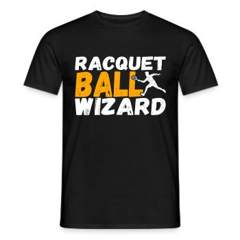 Racquetball Racquetball Player - Men's T-Shirt - black - Front - AI Model Male 178 light (178cm)