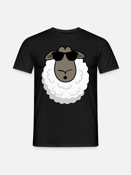 Sheep with sunglasses Sheep sheep - Men's T-Shirt - black