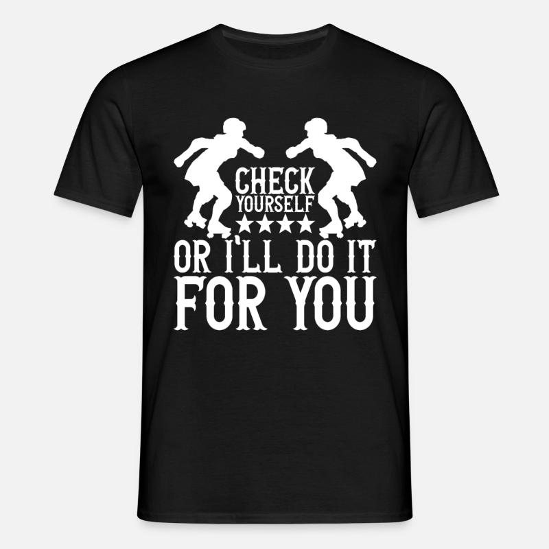 Roller Derby - Männer T-Shirt - Schwarz