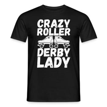 Roller derby - T-shirt homme - noir - Devant - AI Model Male 178 light (178cm)