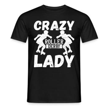 Roller derby - T-shirt homme - noir - Devant - AI Model Male 178 light (178cm)