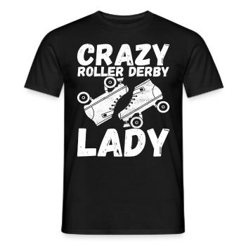 Roller derby - T-shirt homme - noir - Devant - AI Model Male 178 light (178cm)