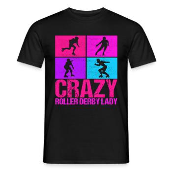 Roller Derby - Männer T-Shirt - Schwarz - Vorne - AI Model Male 178 light (178cm)