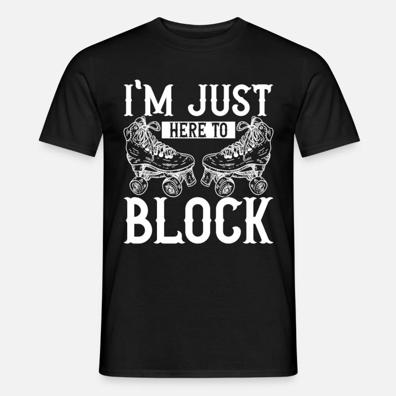 Roller Derby - Männer T-Shirt - Schwarz