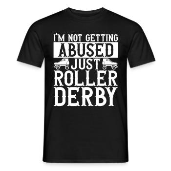 Roller derby - T-shirt homme - noir - Devant - AI Model Male 178 light (178cm)