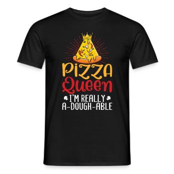 Pizza Queen Je suis vraiment une pizzaïolo pâturiste - T-shirt homme - noir - Devant - AI Model Male 178 light (178cm)