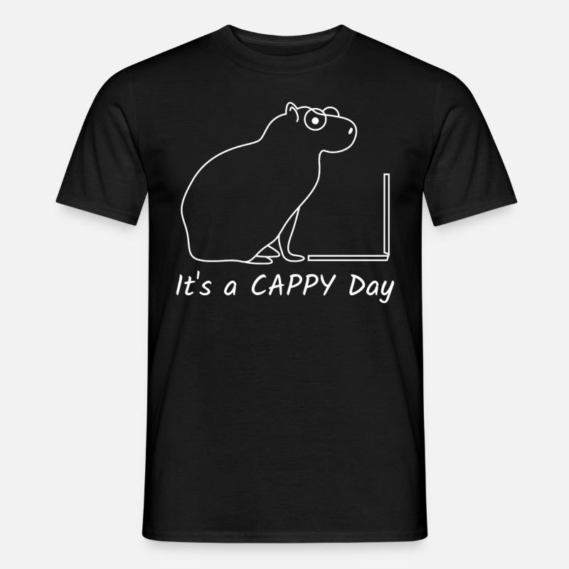 Capybara Capybaras - Männer T-Shirt - Schwarz