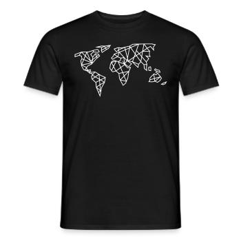 Cartes du monde World Tour Carte du monde - T-shirt homme - noir - Devant - AI Model Male 178 light (178cm)