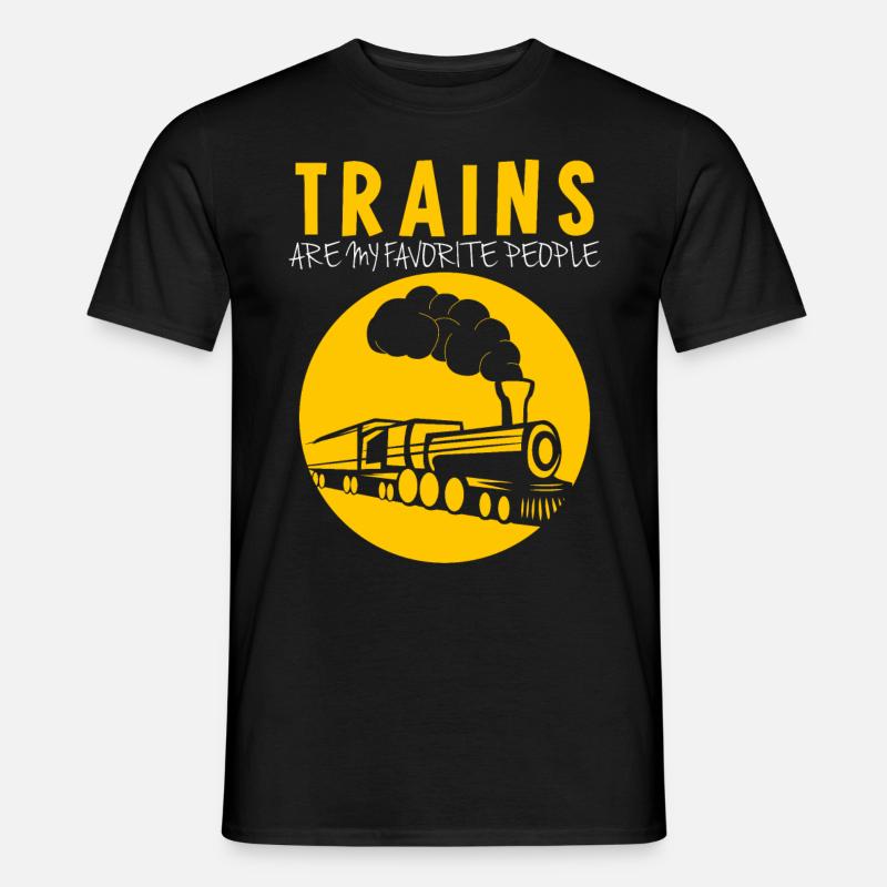 Modeleisenbahn Eisenbahn Lokführer - Männer T-Shirt - Schwarz