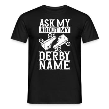 Roller derby - T-shirt homme - noir - Devant - AI Model Male 178 light (178cm)