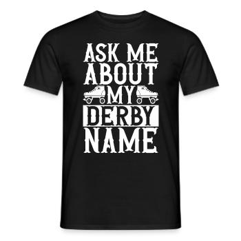 Roller Derby - Männer T-Shirt - Schwarz - Vorne - AI Model Male 178 light (178cm)