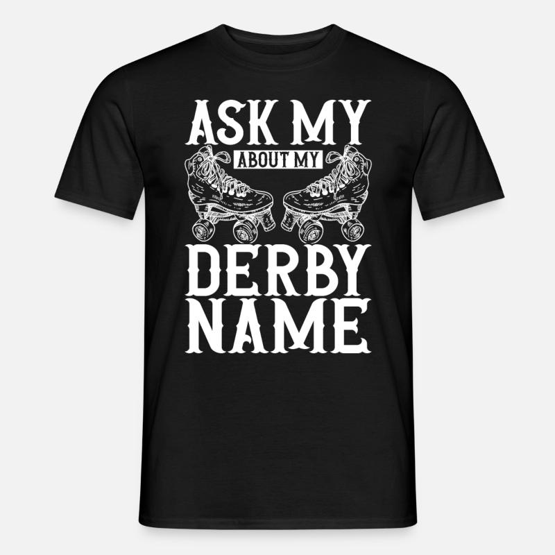 Roller Derby - Männer T-Shirt - Schwarz