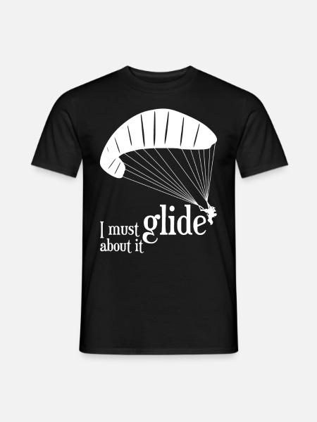 Paragliding Gleitschirmfliegen - Männer T-Shirt - Schwarz
