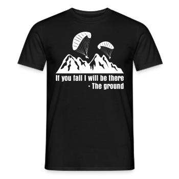 Gleitschirm Paragliding Paraglider - Männer T-Shirt - Schwarz - Vorne - AI Model Male 178 light (178cm)