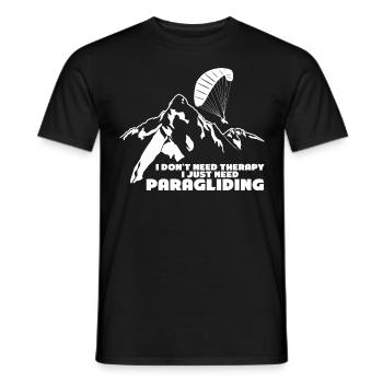 Gleitsegeln Parapente Parapente - T-shirt homme - noir - Devant - AI Model Male 178 light (178cm)